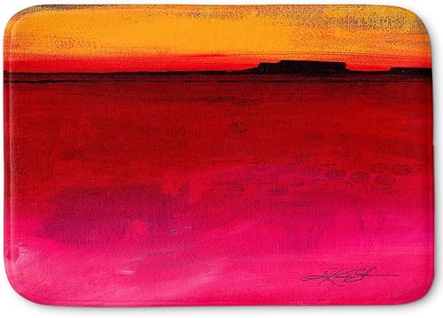 Dia Noche Memory Foam Bathroom or Kitchen Mats by Kathy Stanion - Mesa LIV - Small 24 x 17 in