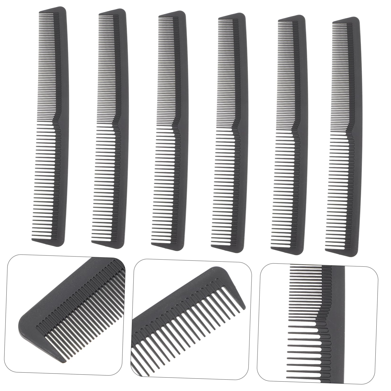 FRCOLOR 18piezas Peine De Dientes Dobles y Para Peinado Peines De Plástico Antiestático Para Hombres y Mujeres Para Cuidado y Estilo Del Cabello