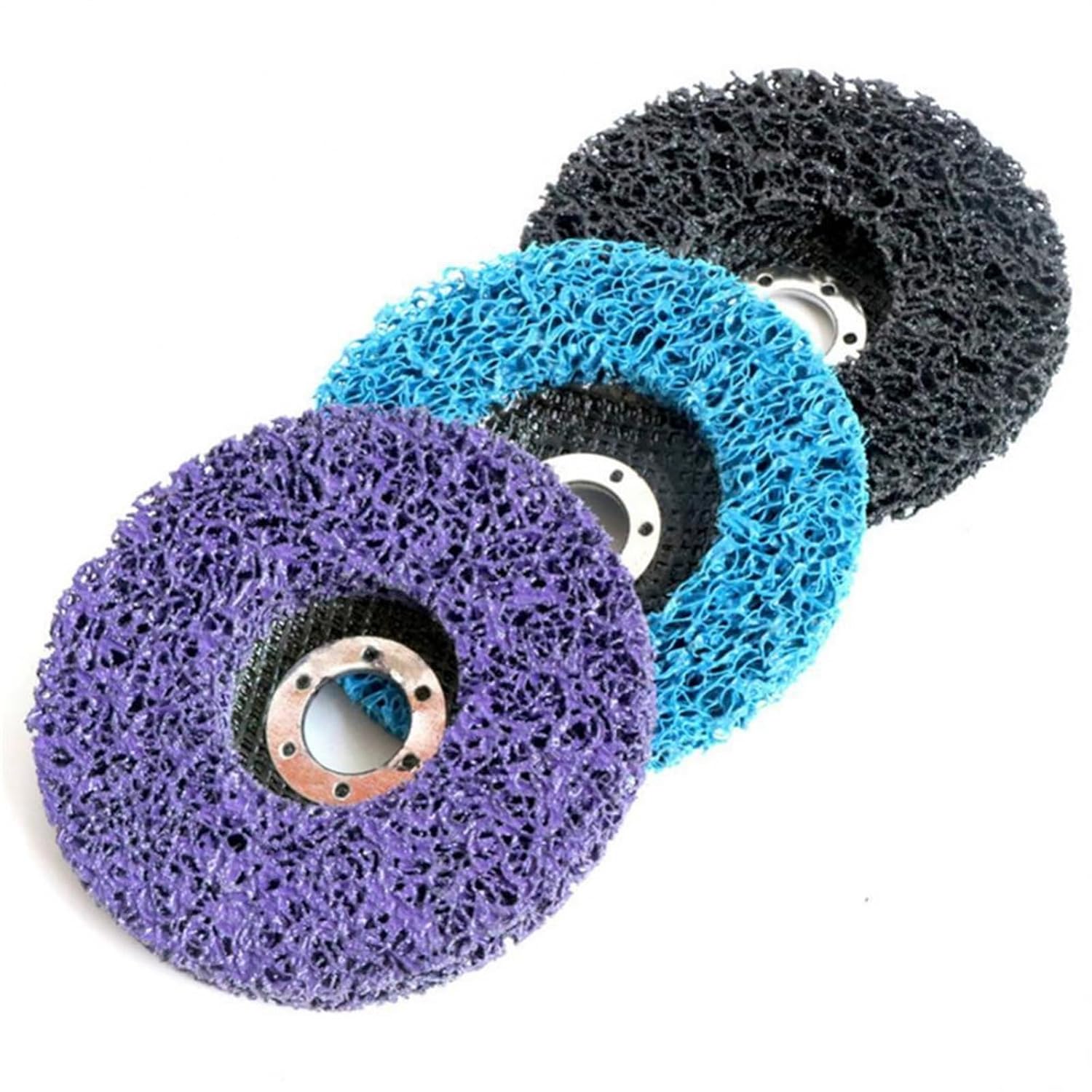 100/115/125mm Grind Disc Abrasive Wheel Paint Rust Remover Disc for Angle Grinder Clean Polish Metal Motorcycles Car 1Pcs(Purple 16x100mm)