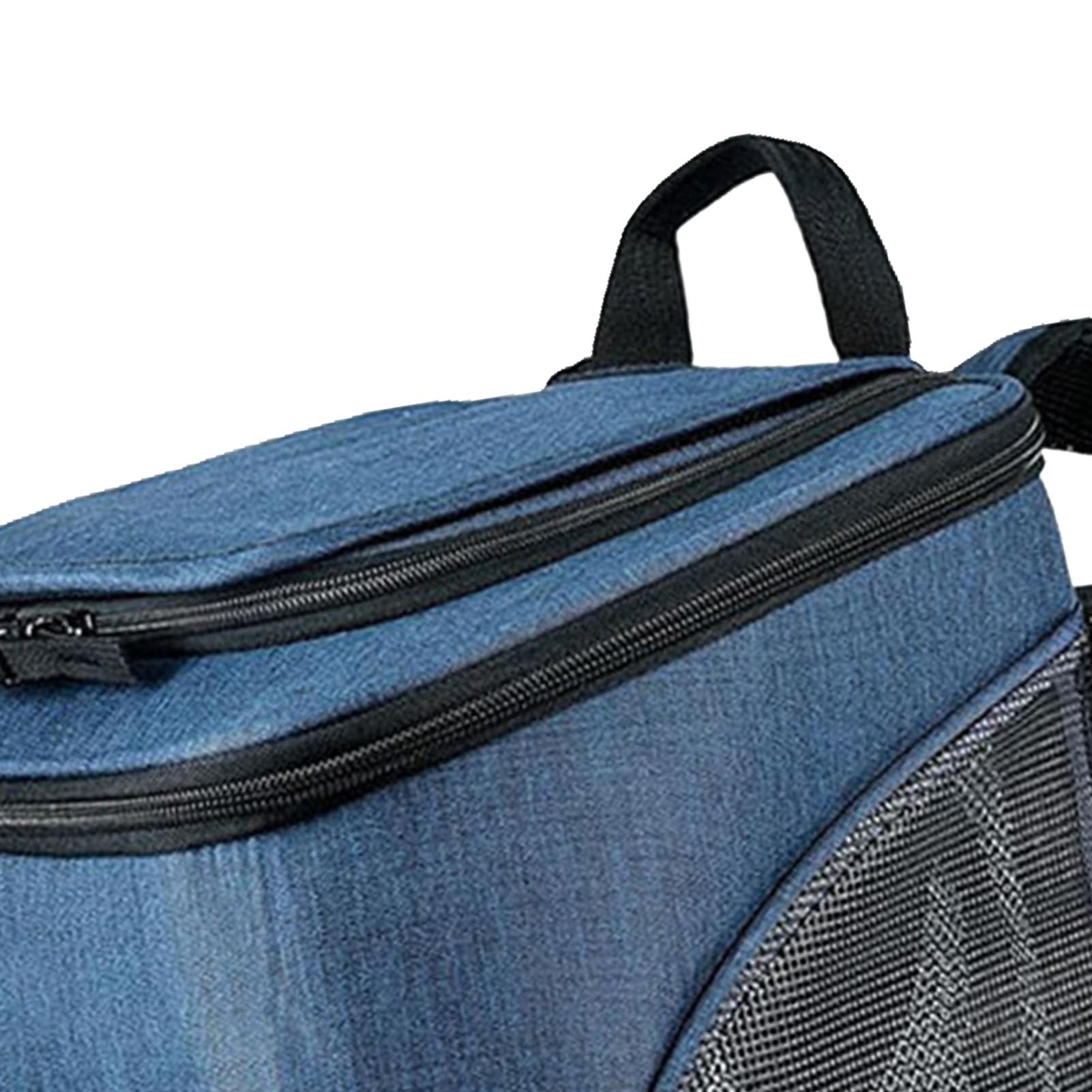 Zaino Porta Gatti Impermeabile Espandibile, Zaino per Animali Domestici con Finestre in Rete Traspirante, con Scomparti Multipli con Design Pieghevole, Ideale per Animali Domestici di (BLUE)