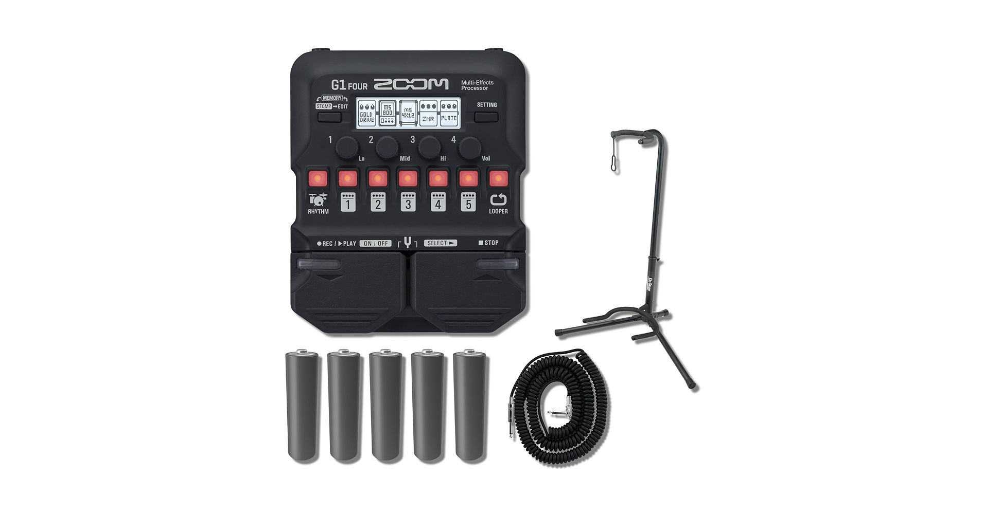 Zoom G1 FOUR✨ Amazon.com: Zoom G1 FOUR Guitar Multi-Effects Processor
