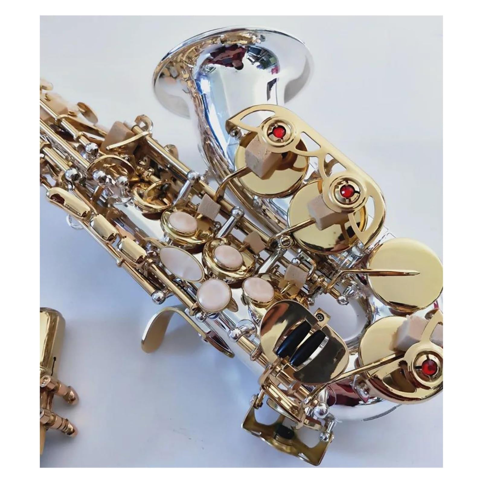 sassofono Bocchino Per Sax In Ottone Per Sassofono Soprano Curvo, Prestazioni Professionali