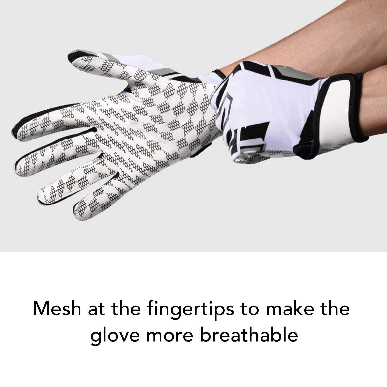 American Football Handschuhe, Football Receiver Gloves, rutschfest Atmungsaktive Vollfinger Sport Handschuhe für Baseball