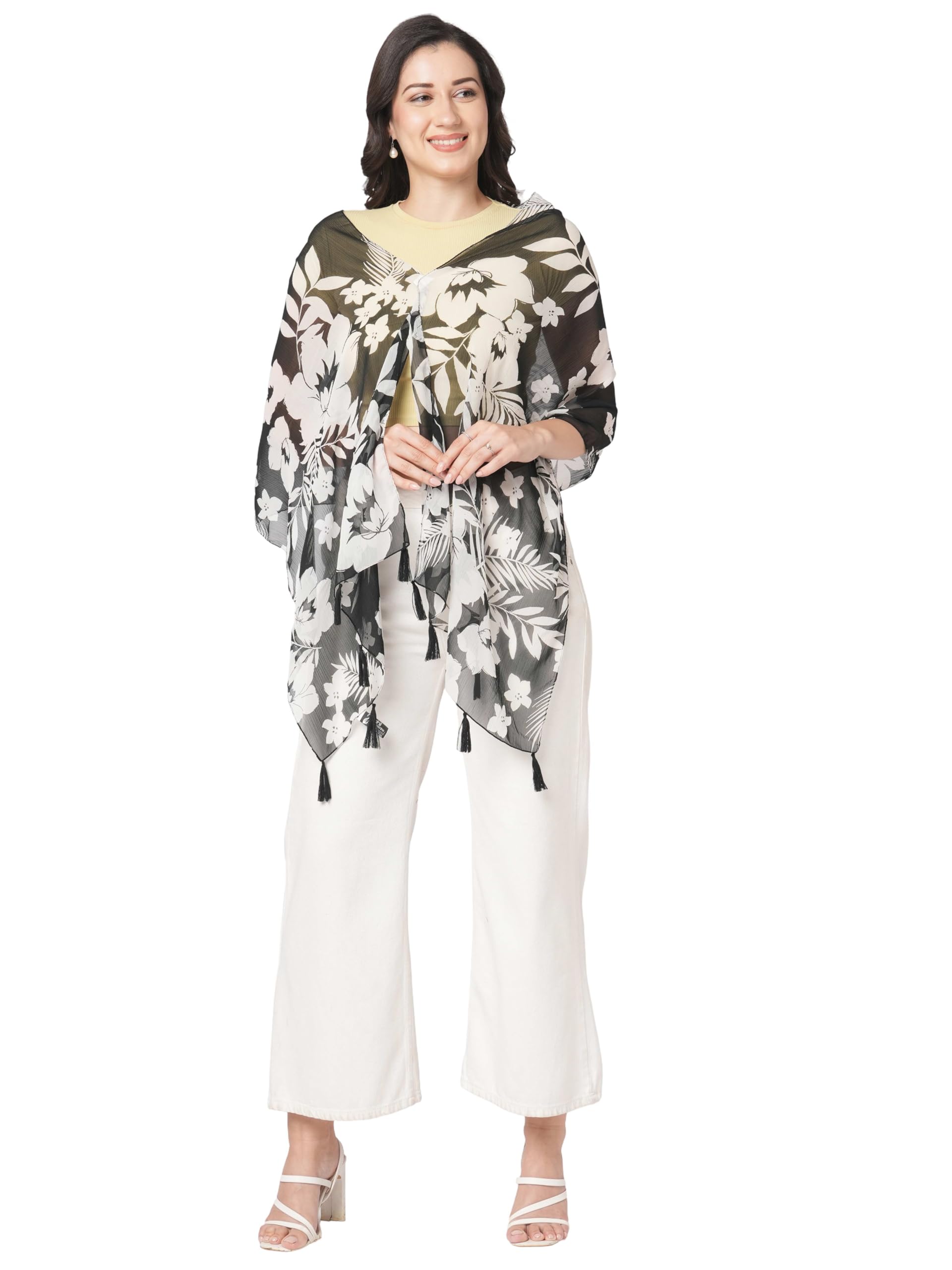 SAHIL SCARF Premium Multicolor Fancy Scarf Lightweight & Comfortable for All Seasons (22x72inch) SF11 - Image 4 thumbnail