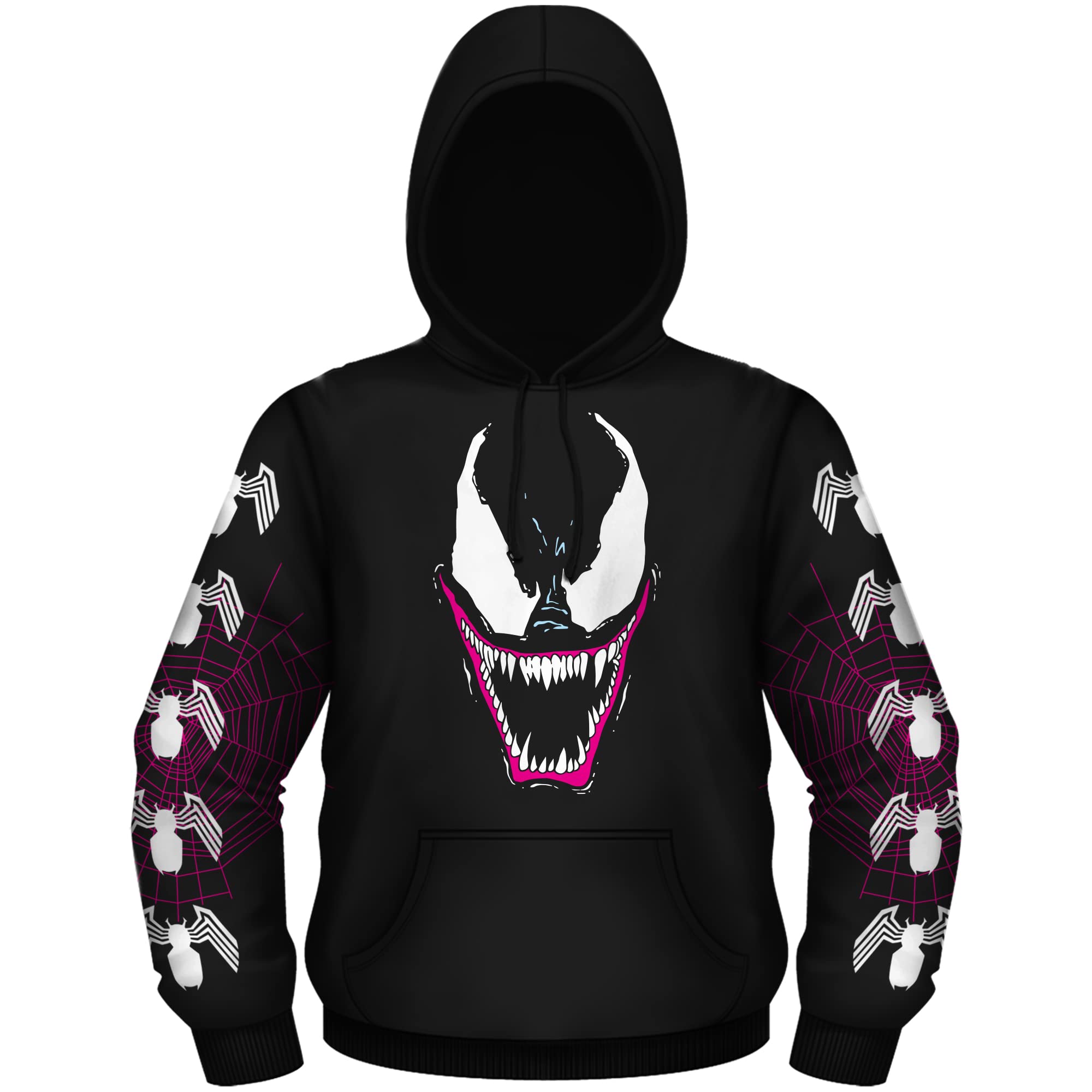 Sweat Venom Grin Marvel hoodie noir XL idéal pour vos soirées streetwear