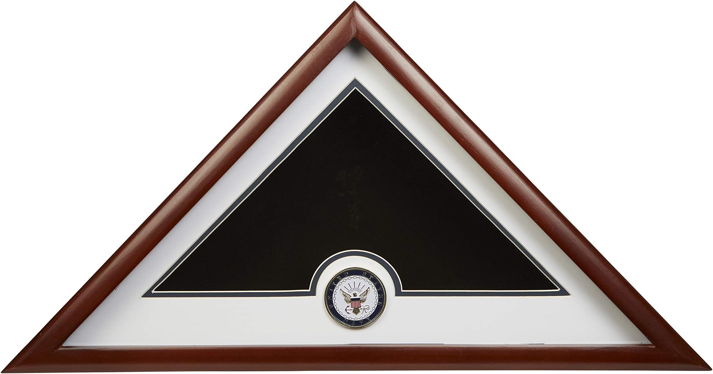 Allied FlagUS Flag Display Case with Navy Medallion Crafted from Premium Quality Materials - Made in USA