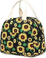 Vista 11 de Lonchera para niñas y mujeres, reutilizable, aislada, para la escuela, el trabajo, picnic (lunares)