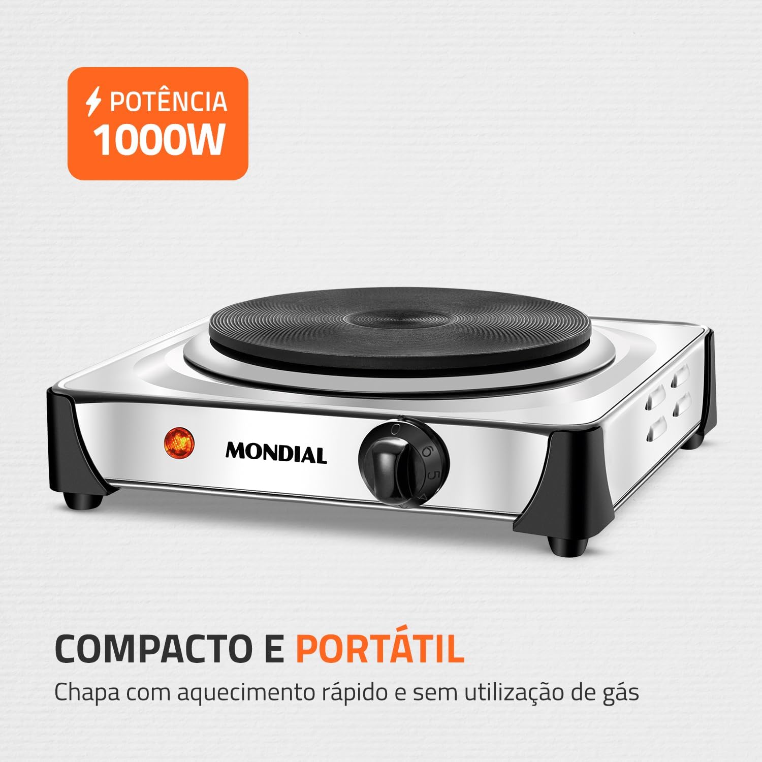 Mondial Fast Cook FE-04 Electric Stove, compact and portable design