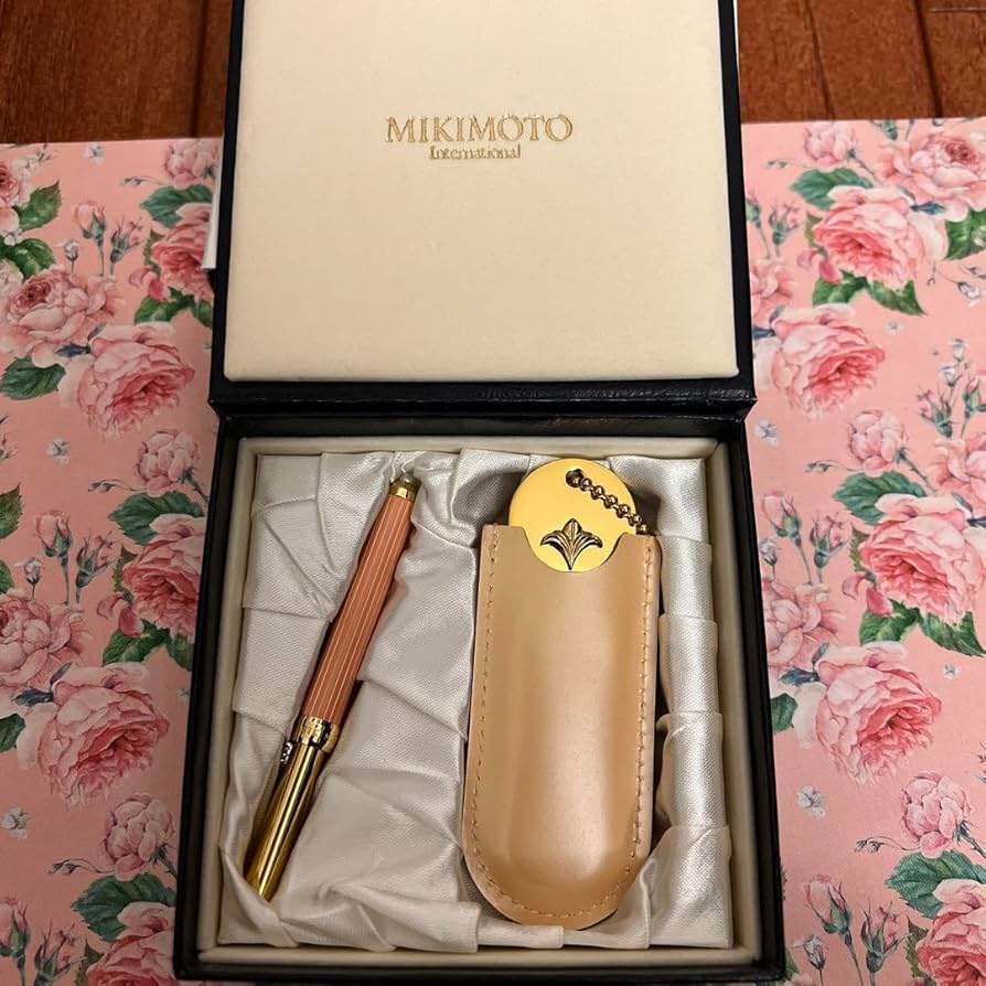 ミキモト　リップブラシ　ミラー　ゴールド ミキモト リップブラシ ミラーセット - メルカリ