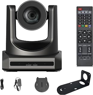 PTZ Video-Konferenzkamera, 20-fach optischer + 16-fach digitaler Zoom, Hochgeschwindigkeits-PTZ, 3G-SDI + HDMI-Ausgang, unterstützt H.265 (IC 62227)
