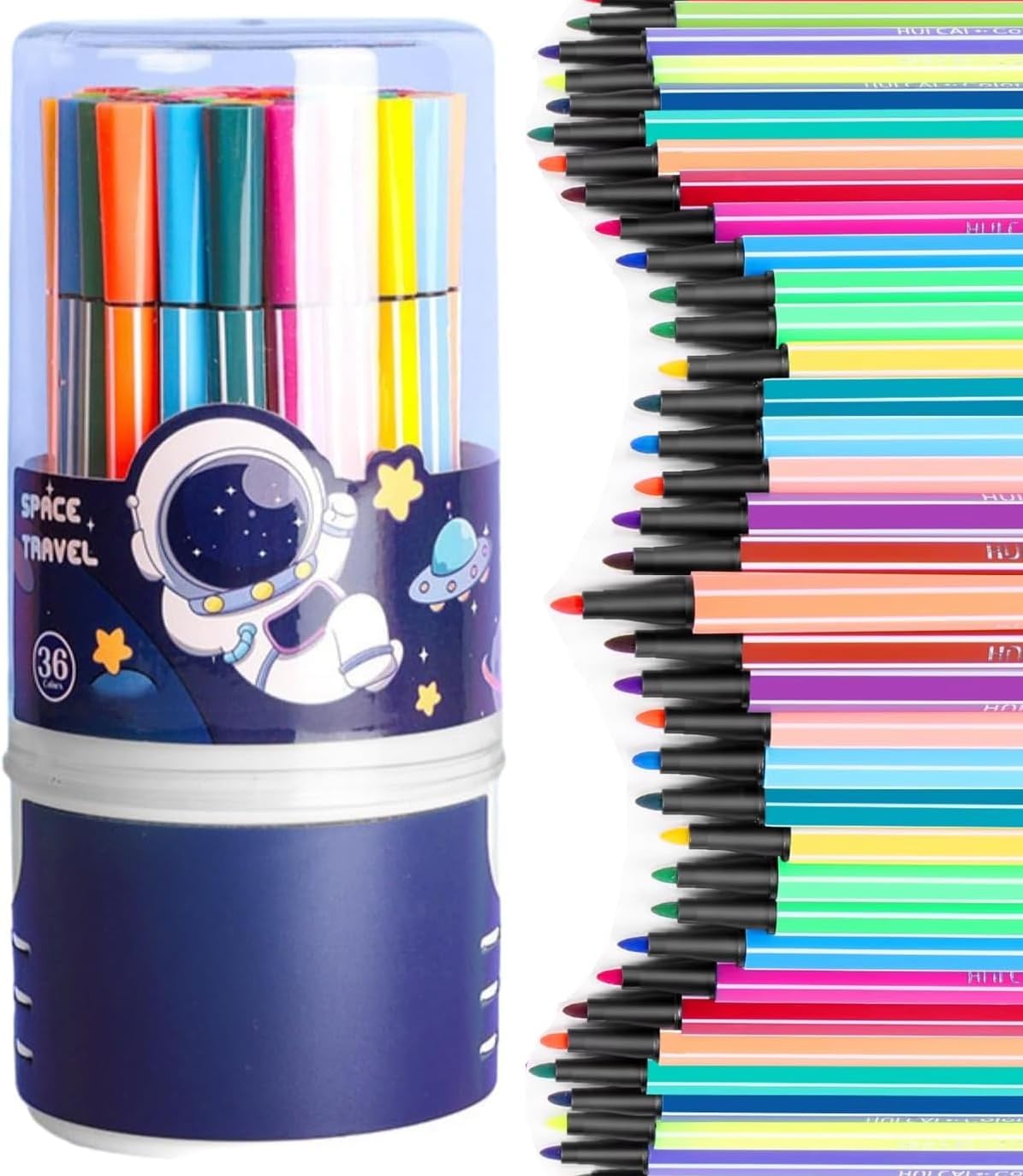 36 Pieces Sketch Pens Washable Sketch Pens School Supplies Aesthetic Fine Coloring Markers for Kids Adults Drawing Kit Office Supplies for Teachers