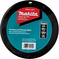 Vista 2 de Makita T-03377 Línea de recortadora redonda, 0.080 pulgadas, verde, 1,200 pies, 3 libras.