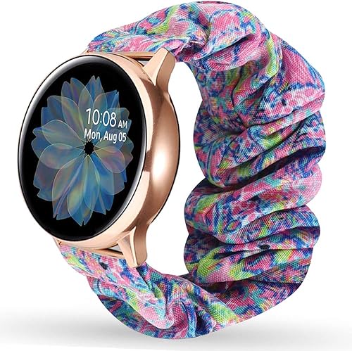 Miimall Correa elástica de 0.787 pulgadas para Samsung Galaxy Watch FE de 1.575 pulgadas, ligera, transpirable, correa elástica para Galaxy Watch