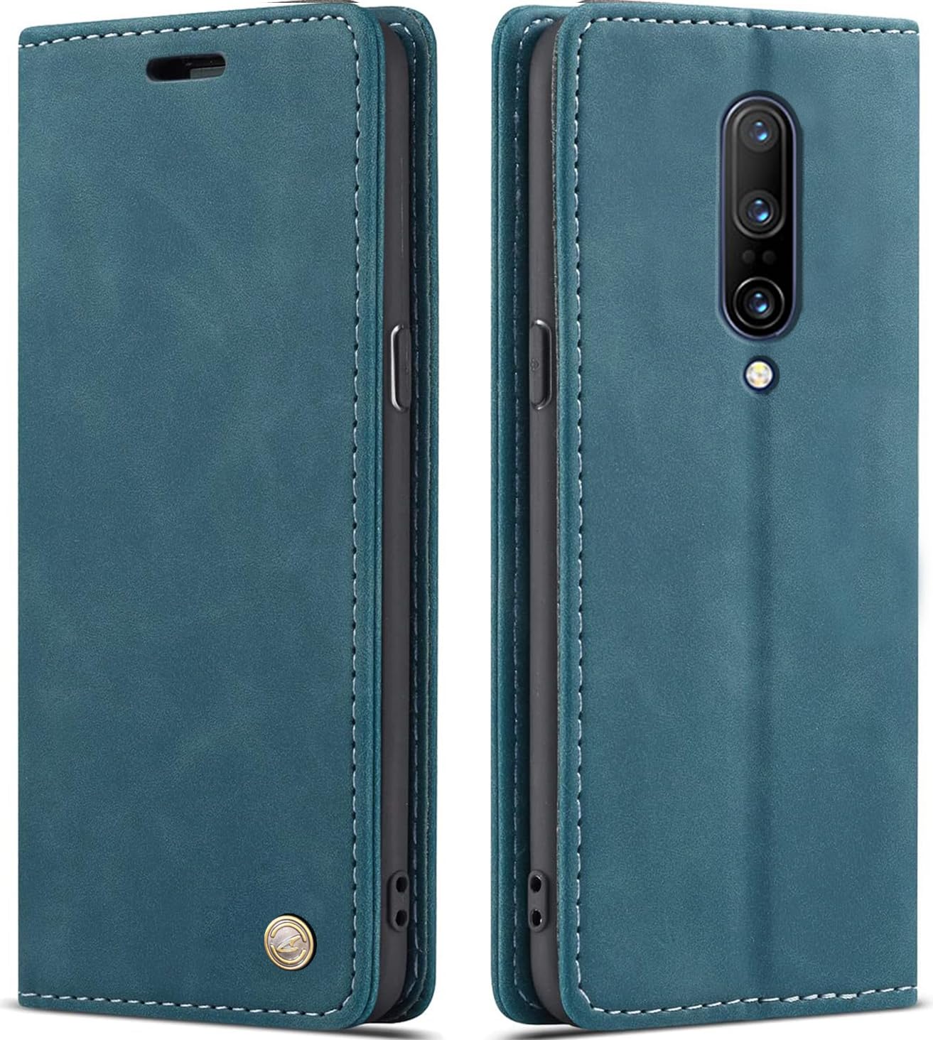 ClickCase for OnePlus 7 Pro Sheepskin Series Faux Soft Leather Wallet Flip Case Kick Stand with Magnetic Closure Lightweight Slim Flip Cover for OnePlus 7 Pro (Greenish Blue) (B07XXCDCDS) Amazon Price History, Amazon Price Tracker