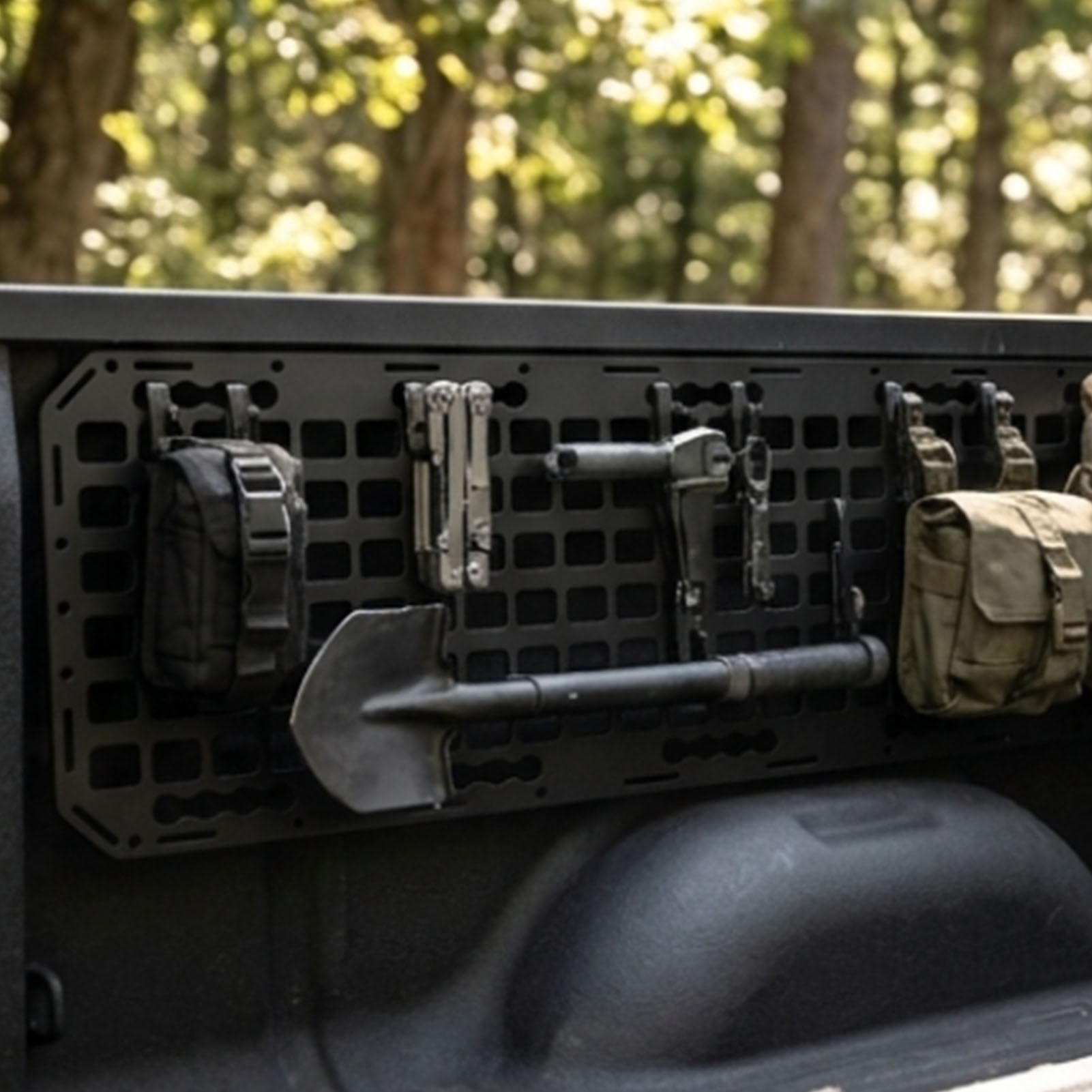 Tbest Panel Molle do Skrzyni ładunkowej 885x330mm Aluminiowy Organizator