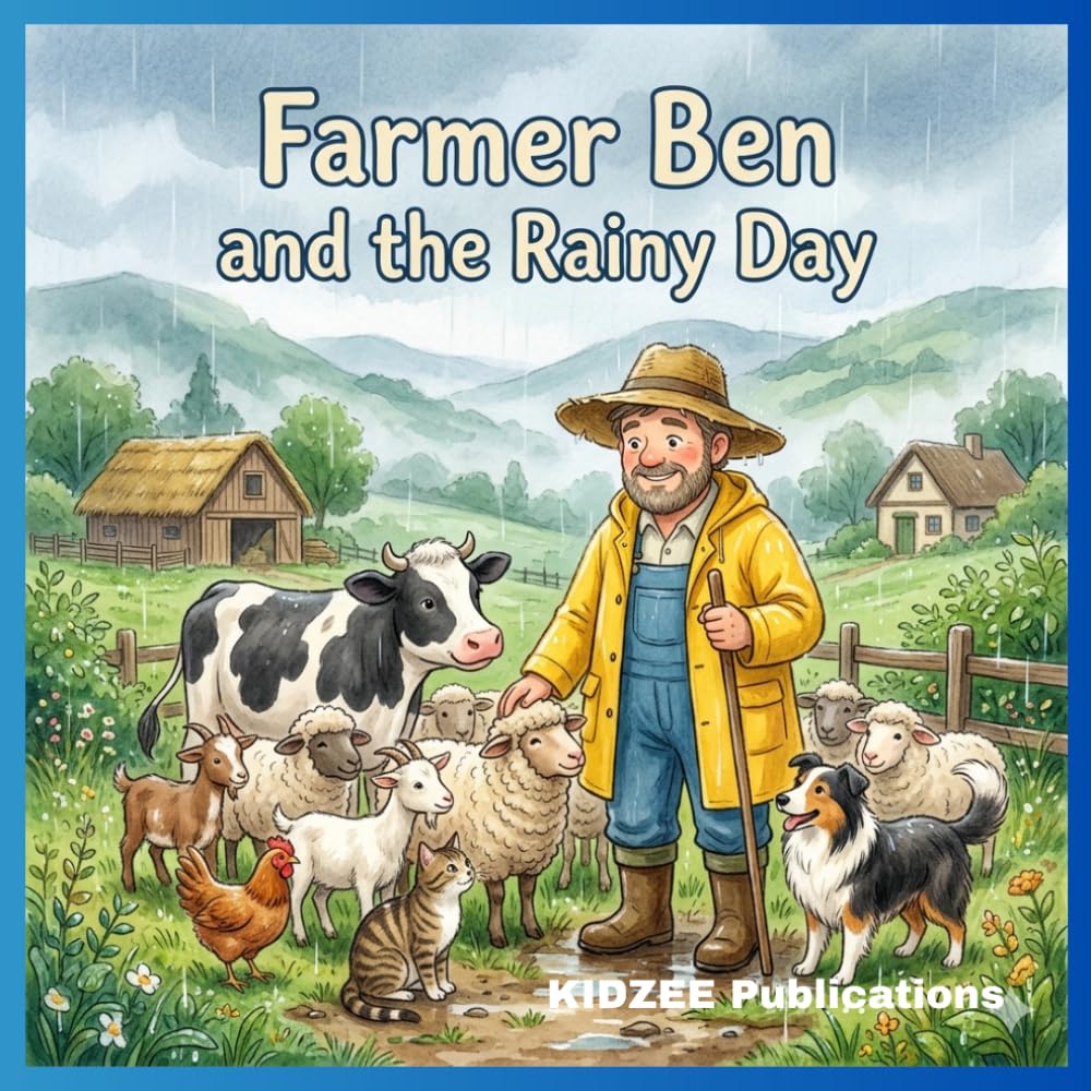 Farmer Ben and the Rainy Day: A Cozy Bedtime Story for Kids About Farm Animals, Weather, and Kindness (Ages 3–7) (Little Farm & Animal Bedtime Stories for Toddlers)