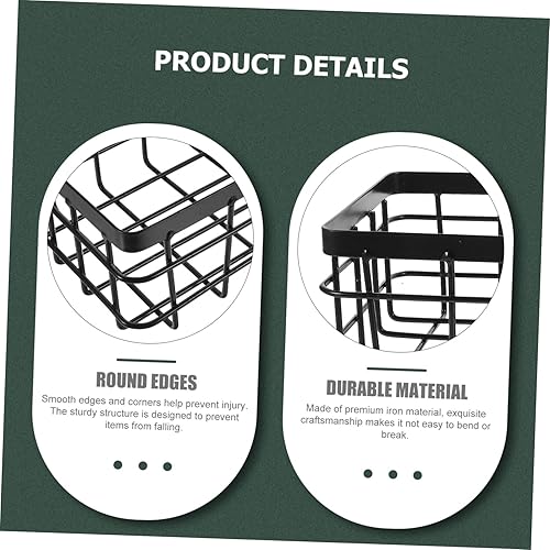 Miniatura 5 de Cesta de almacenamiento de metal, 2 unidades, estante de almacenamiento montado en la ducha, almacenamiento y organización, organizador de cocina,