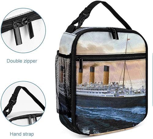 Miniatura 5 de Retro Titanic Famous Old Historic - Bolsa de almuerzo reutilizable con aislamiento térmico para hombres y mujeres
