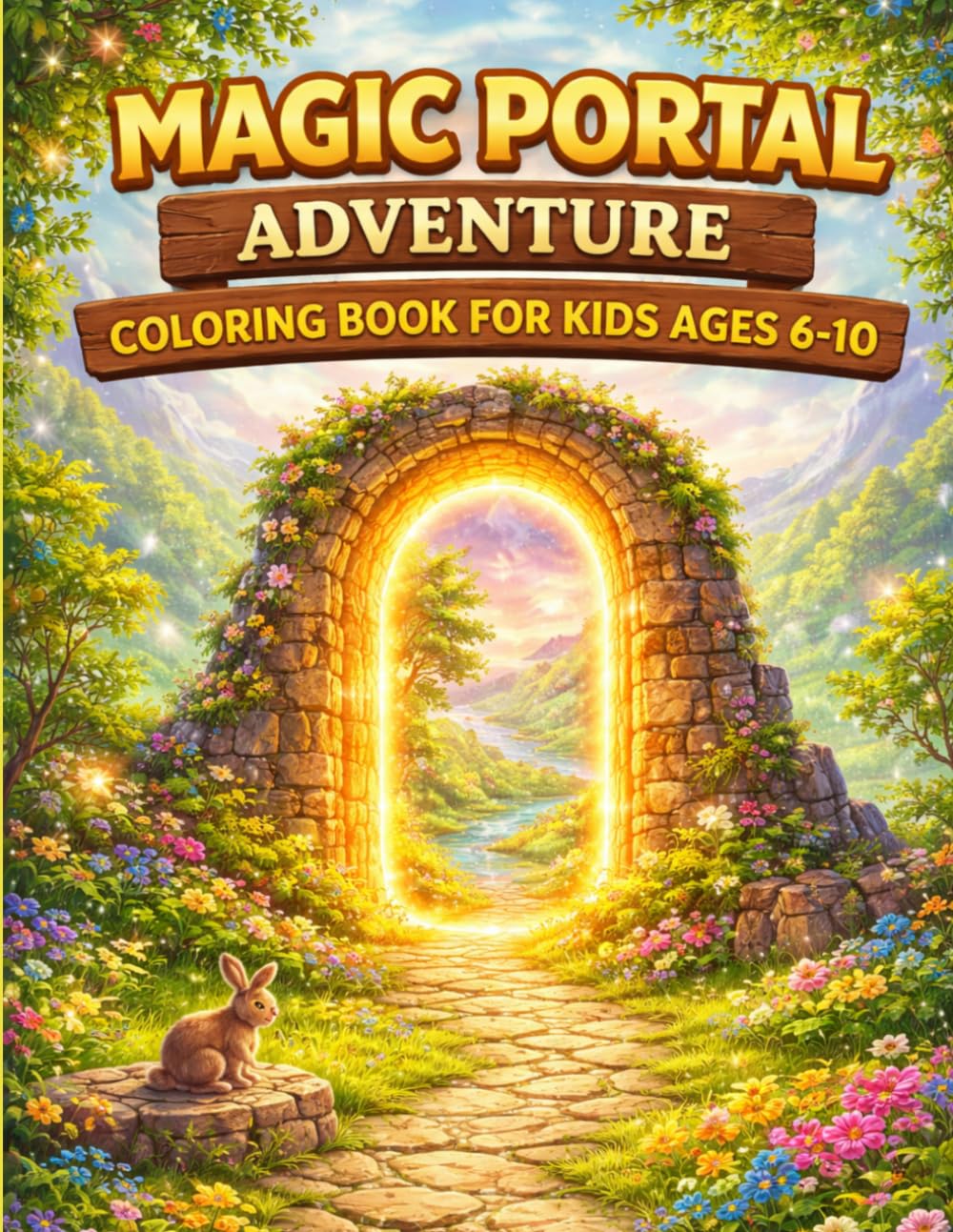 Magic Portal Adventure Coloring Book for Kids Ages 6–10: Explore Secret Doorways, Hidden Worlds, Fantasy Paths & Magical Portal Adventures (Adventure Worlds Coloring Series)