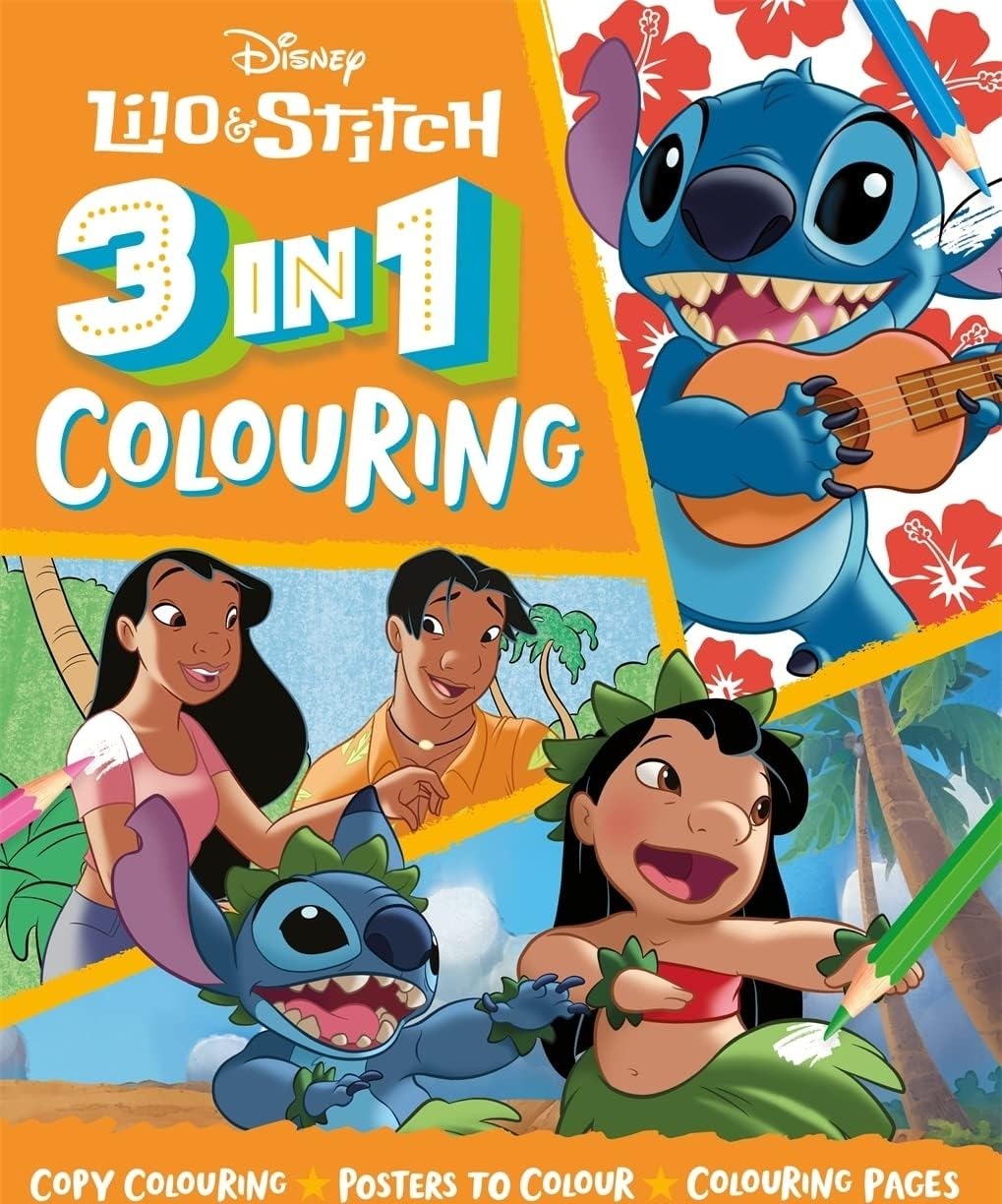 Disney Lilo & Stitch: 3 in 1 Colouring
