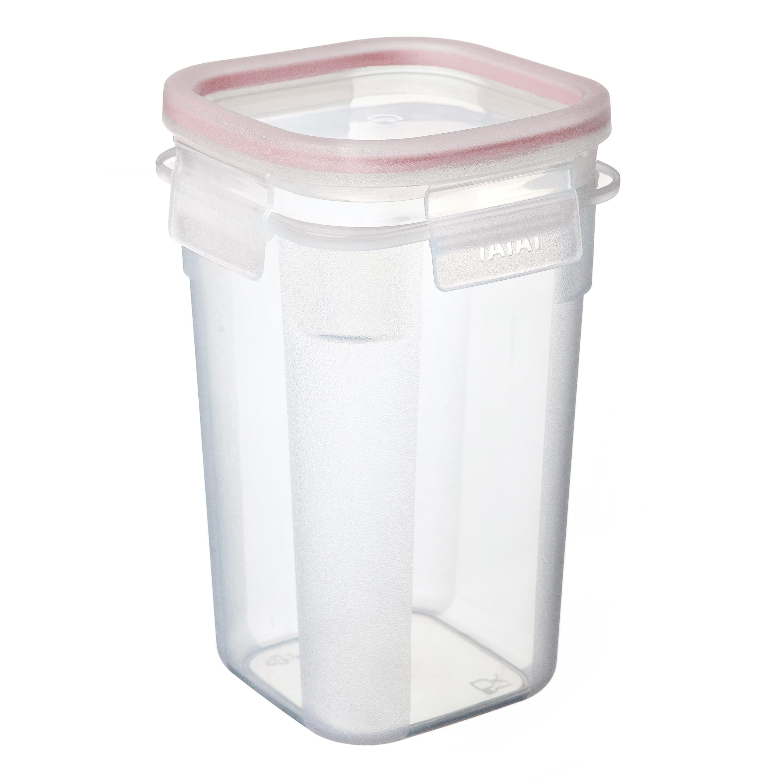 TATAY Food Container 1L Clip Safe | Clip Lid | Plastic Food Containers with Lids | Microwave, Dishwasher, Fridge & Freezer Safe | BPA-Free Plastic | 10.8x10.8x17 cm, Red โ image 1