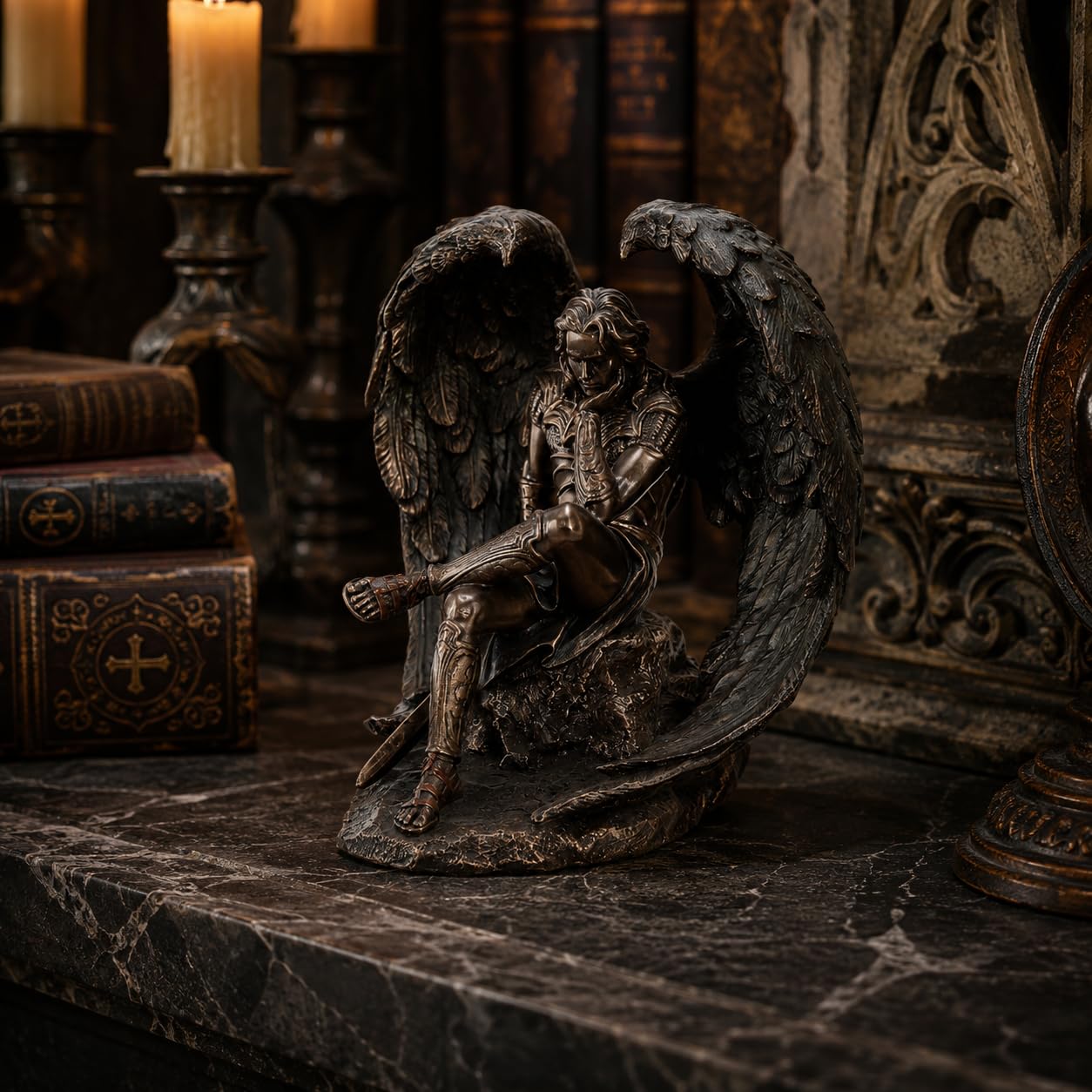 Nemesis Now Lucifer Der gefallene Engel 16,5cm Bronze