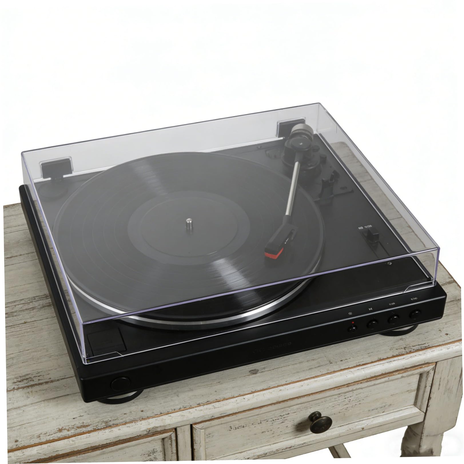 SHERCHPRY Copertura Protettiva Trasparente in Acrilico per Vinile Protezione Antipolvere e Design Personalizzato per Impianti Audio Domestici