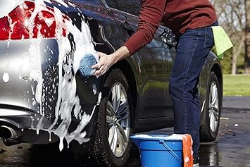 PRIKNIK Wash and Dry 2-in-1 Multipurpose Microfibre High Permance Cleaning Sponge(2 Pieces) Home Kitchen Car Bike Vehicle Washing Cleaning Shining -Compatible with Maruti Zen Estilo Type 1 (2006-2013)