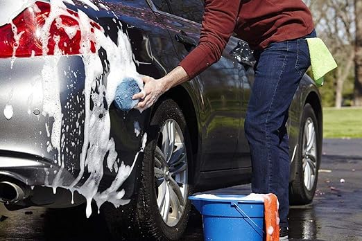 PRIKNIK Wash and Dry 2-in-1 Multipurpose Microfibre High Permance Cleaning Sponge(2 Pieces) Home Kitchen Car Bike Vehicle Washing Cleaning Shining -Compatible with Maruti Wagon R Stingray