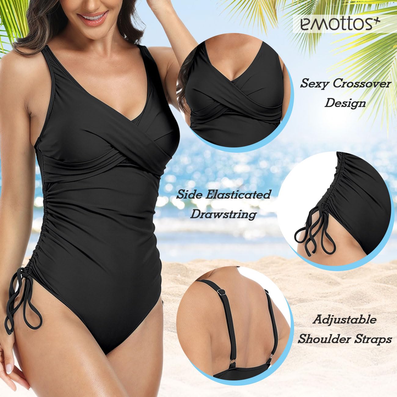 Seksowny strój kąpielowy dla kobiet, seksowny trójkątny bikini, koronkowy strój kąpielowy bez pleców z dekoltem w serek i biustonoszem, dwuczęściowy strój kąpielowy z falbankami (8 stylów,