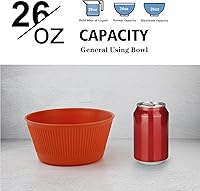 Vista 57 de Wrova Wheat Straw Bowl Sets of 8,Unbreakable Cereal Bowl 26 OZ,Microwave and Dishwasher Safe Bowls,Bowl Sets suitable for Cereal,Salad,Snack and