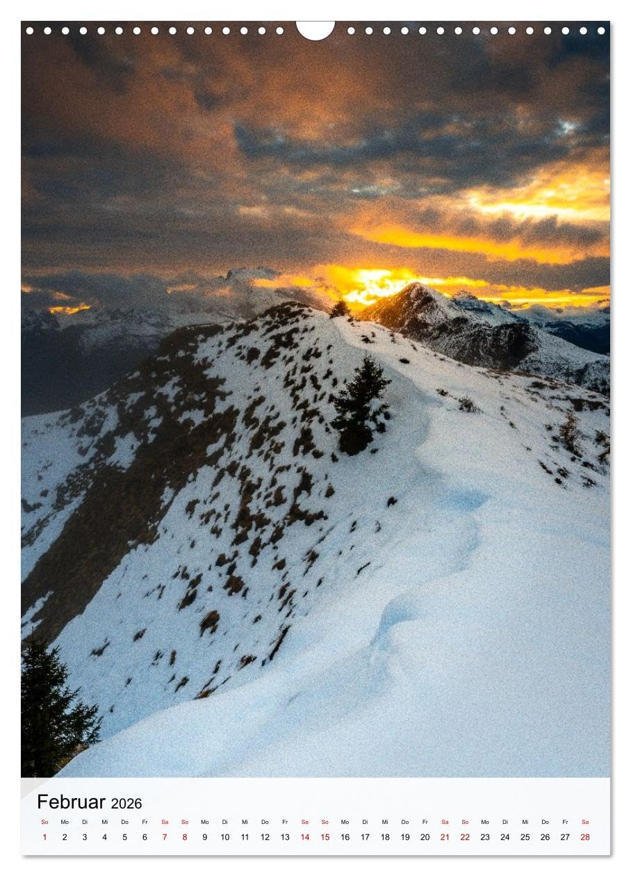 Die Dolomiten - Berge, die begeistern (Wandkalender 2026 DIN A3 hoch), CALVENDO Monatskalender: Berge, die begeistern