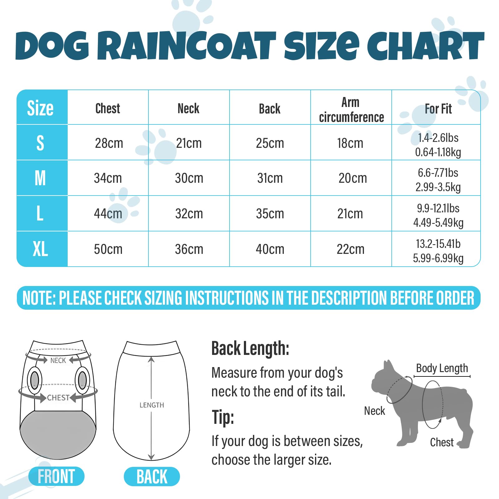 Lot de 2 Manteaux de Pluie imperméables et légers pour Chien avec Trou pour Harnais, Manteau de Pluie avec Capuche pour Chiens de Petite Taille 1-6kg (Jaune, M)