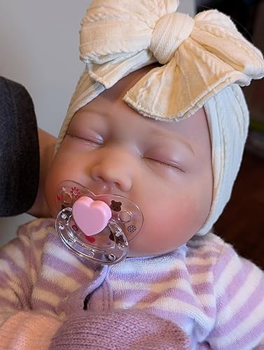 Miniatura 2 de MAREBABY Juego de chupete magnético de estilo rosa de 4 piezas para muñecas de bebé recién nacido, juego de accesorios de juguete de alimentación