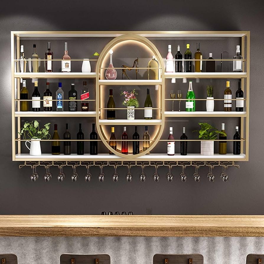 Amazon｜ワインラック 酒棚 酒棚 ディスプレイ 酒ラック ワイン