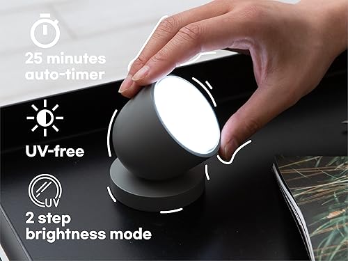 Miniatura 6 de Olly Lámpara de terapia de luz. Olly Day & Olly Night - Luz solar diaria para dormir bien, sin rayos ultravioletas, recargable y portátil, modo de