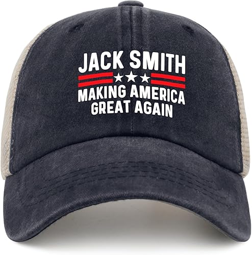 Jacks Smith Making America Great Again Trucker Hat Women Vintage Mesh Baseball Cap for Summer