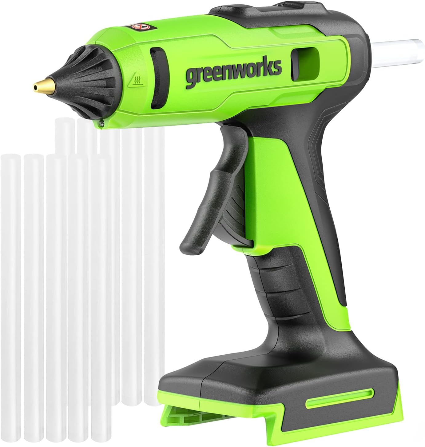Greenworks 24V Glue Gun Cordless Tool Only, 90 Sec. Fast Heating,LED