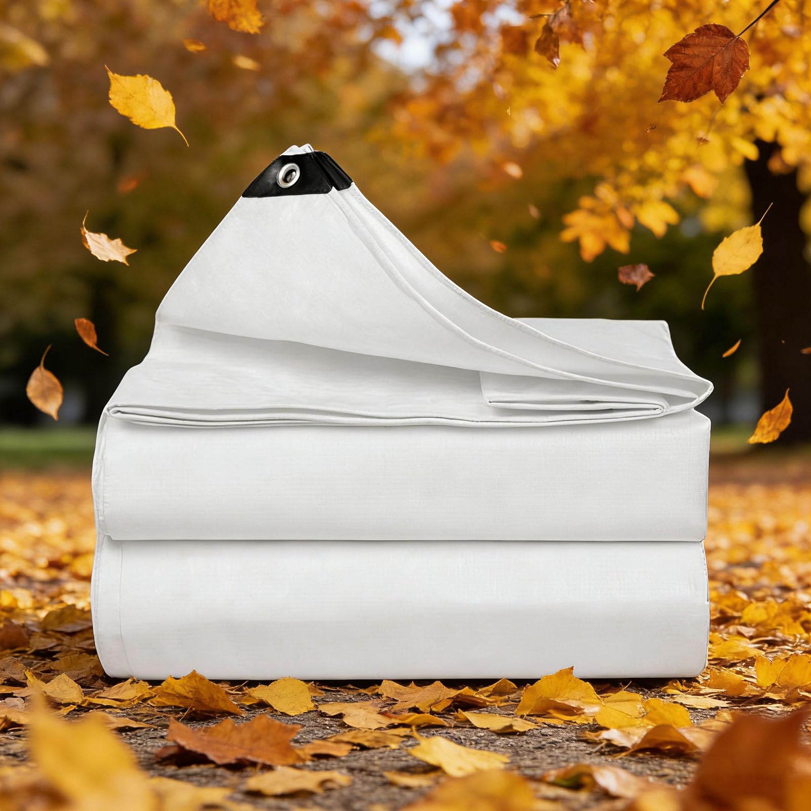 Lona impermeable exterior resistente a los rayos UV de plástico PE blanco para muebles