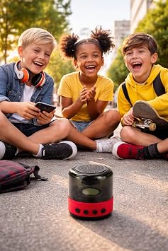 Taşınabilir Bluetooth Hoparlör, Mini Kablosuz Speaker, Yüksek Ses Seviyesi ve Derin Bass, USB Şarjlı, Ev Ofis Seyahat İçin Kompakt Masaüstü Hoparlör,Bluetooth Mini Hoparlör, Taşınabilir