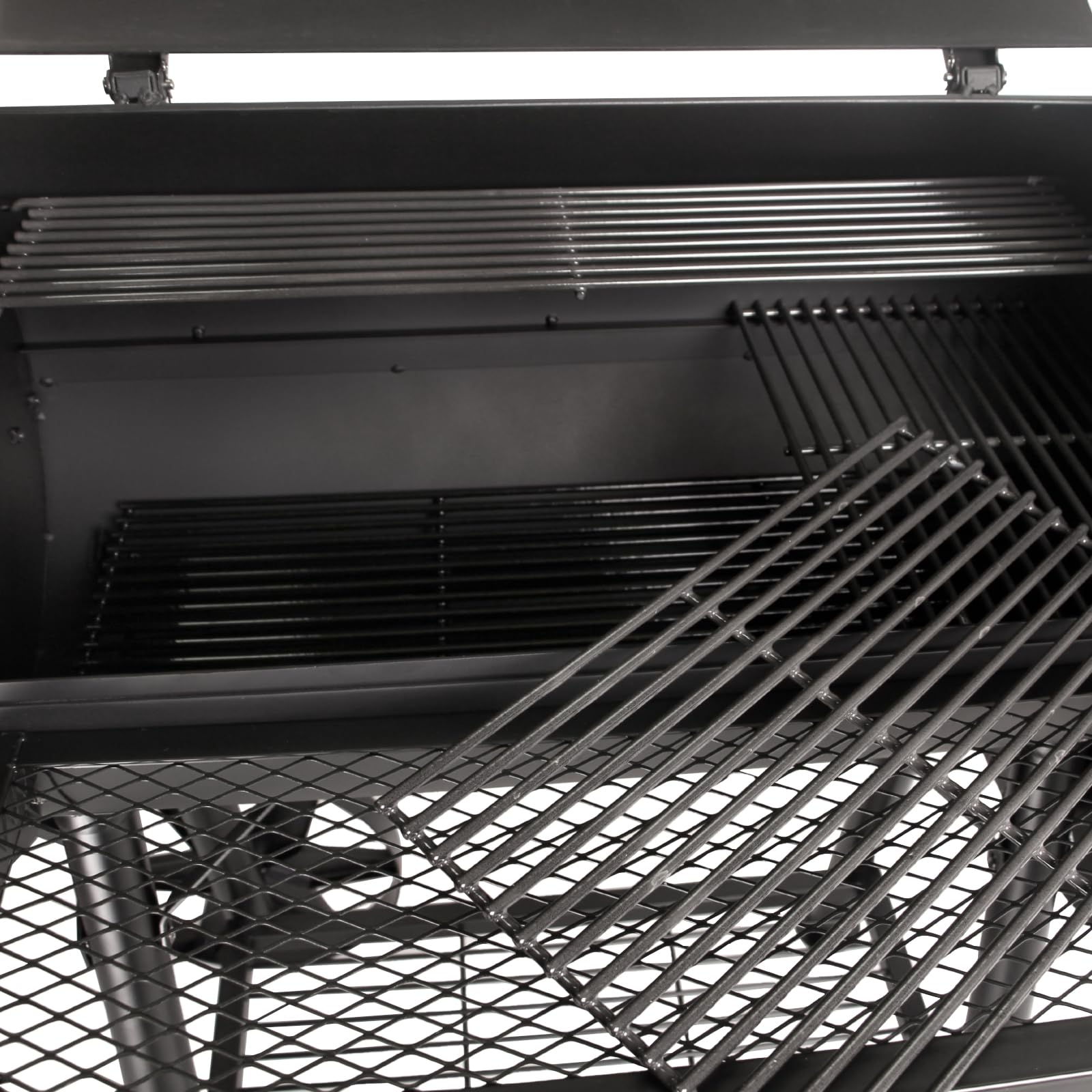 TAINO Yuma XXL 90kg Profi-Smoker massiver Räucherofen Holzkohle schwarz 3,5mm Stahl