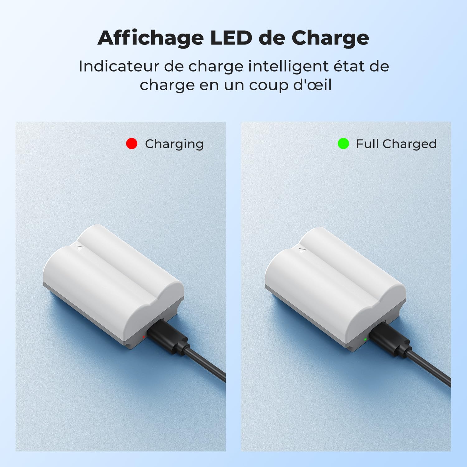 K&F CONCEPT NP-W235 Batterie avec Connecteur de Charge Directe de Type C Compatible avec Fujifilm X-T5, X-T4, GFX 100S, X-H2S, GFX 50S II, VG-XT4 (1 Batterie)