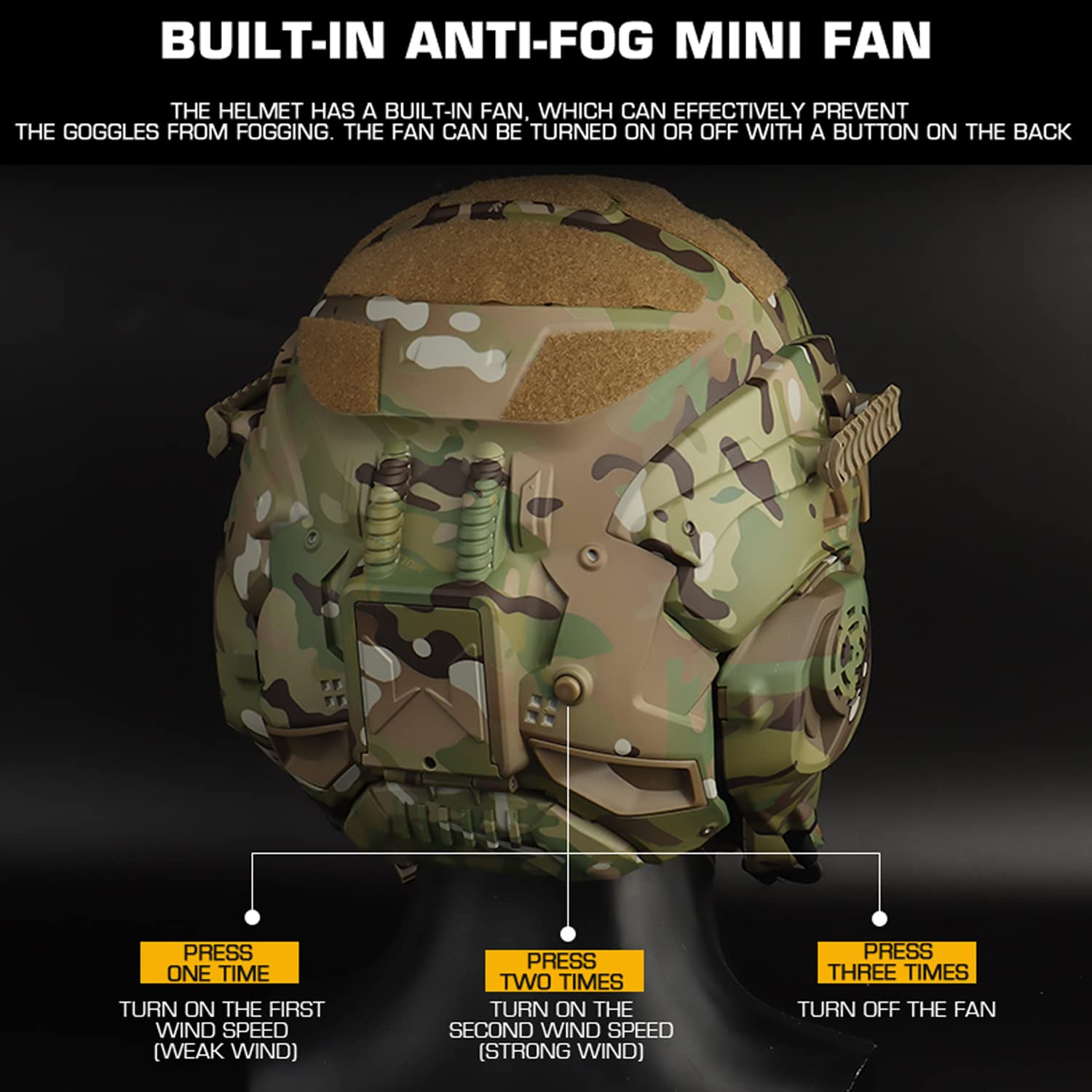 Fayelong Taktischer Helm Mit Vollmaske - Für Airsoft & Cosplay