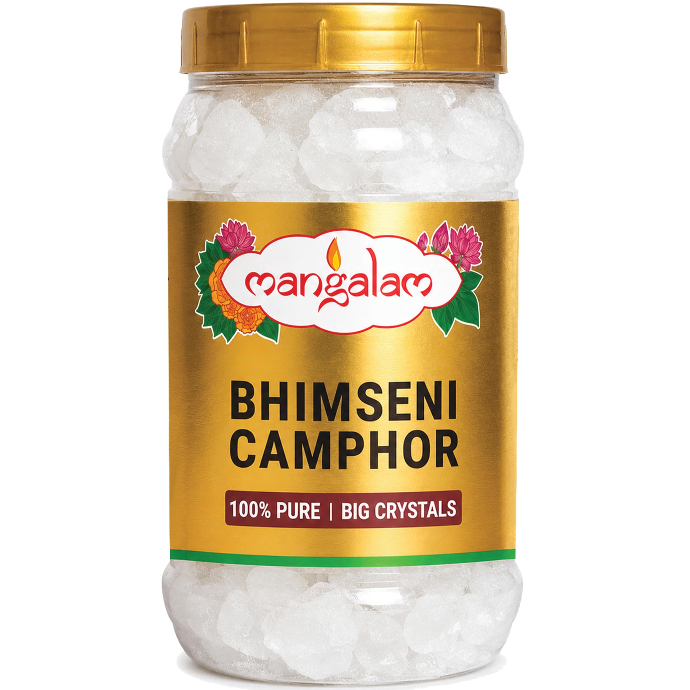 MANGALAM Bhimseni (Original) Camphor 500g Jar - Pack Of 1 | 100% Pure | For Puja, Aromatherapy & Air Freshener | Sweet Fragrance-picture-26