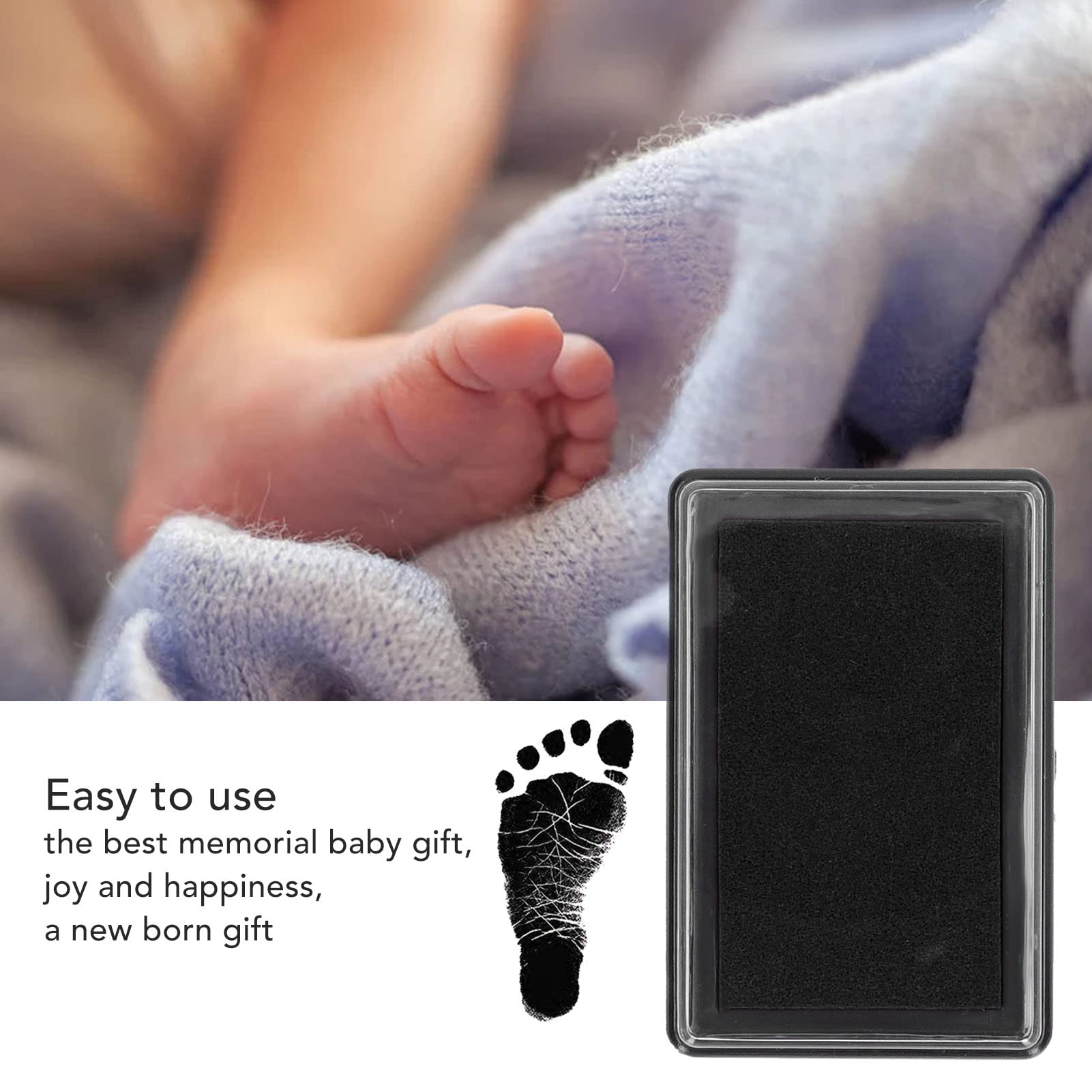 Tampons d'encre pour empreintes de Babys Touch, sans danger pour bébé - Bleu