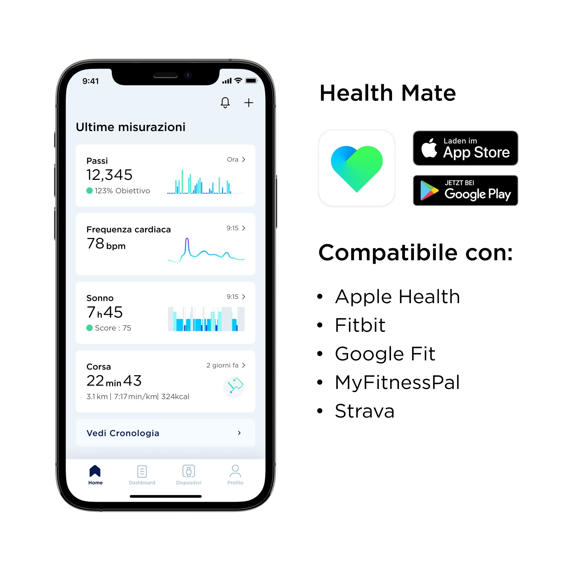 Withings Pacchetto Sleep Analyzer - 2 dispositivi di monitoraggio del sonno, con rilevamento dell'apnea notturna e analisi del ciclo del sonno, Grigio