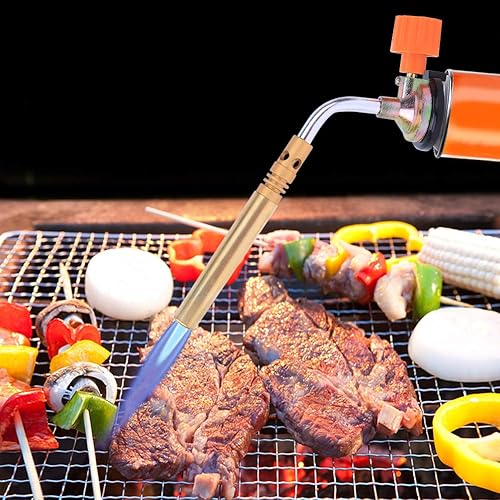 Miniatura 5 de Hilitand Antorcha de soplete de gas ajustable Cabeza de la antorcha de soldadura de ignición manual Pistola de pulverización 2,372.0 F