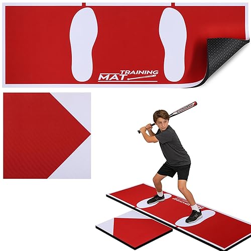 TOBWOLF Baseball Batting Mat, Baseball & Softball Batting Mats with