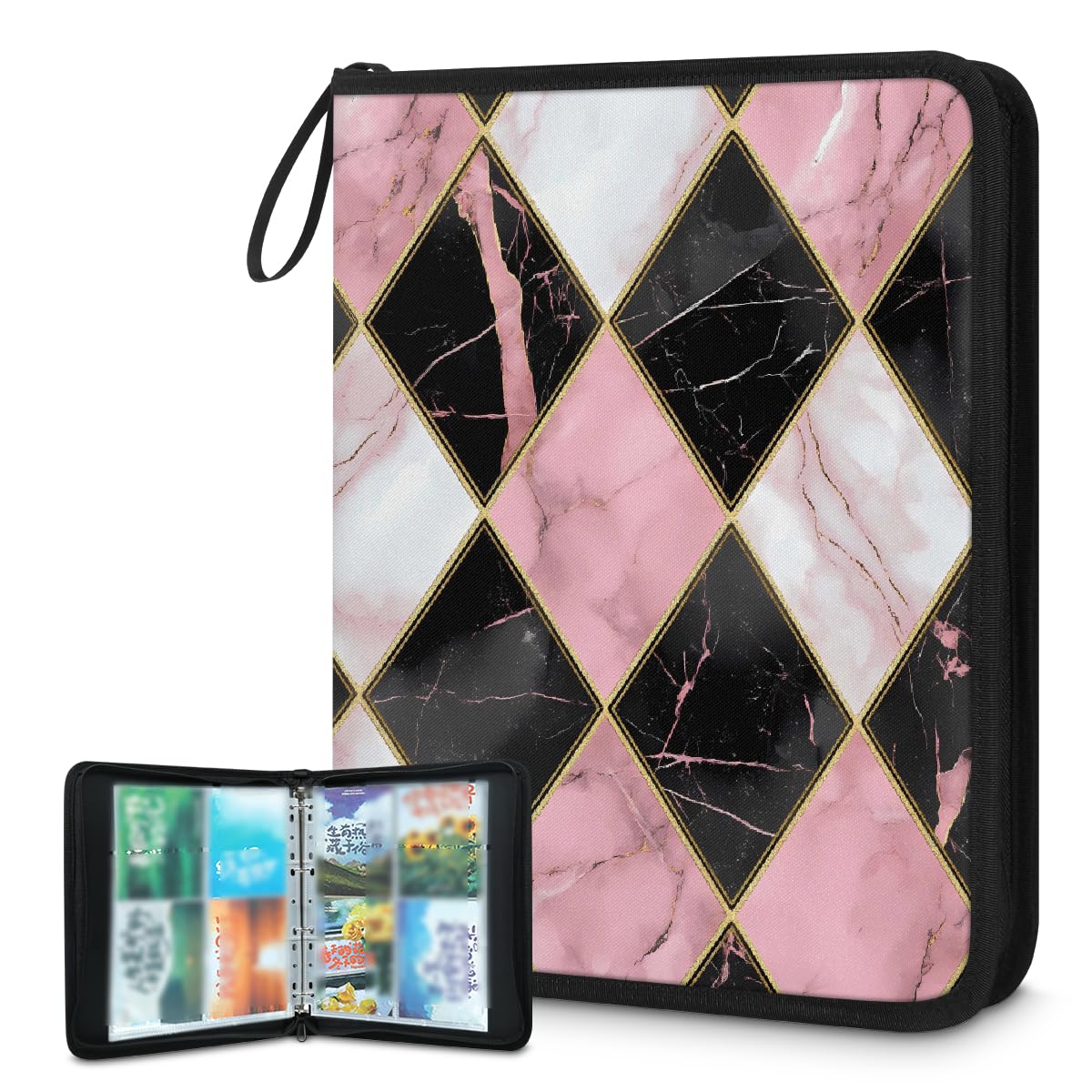 Classeur pour cartes à collectionner 4 pochettes zip Mexpekil 400 emplacements