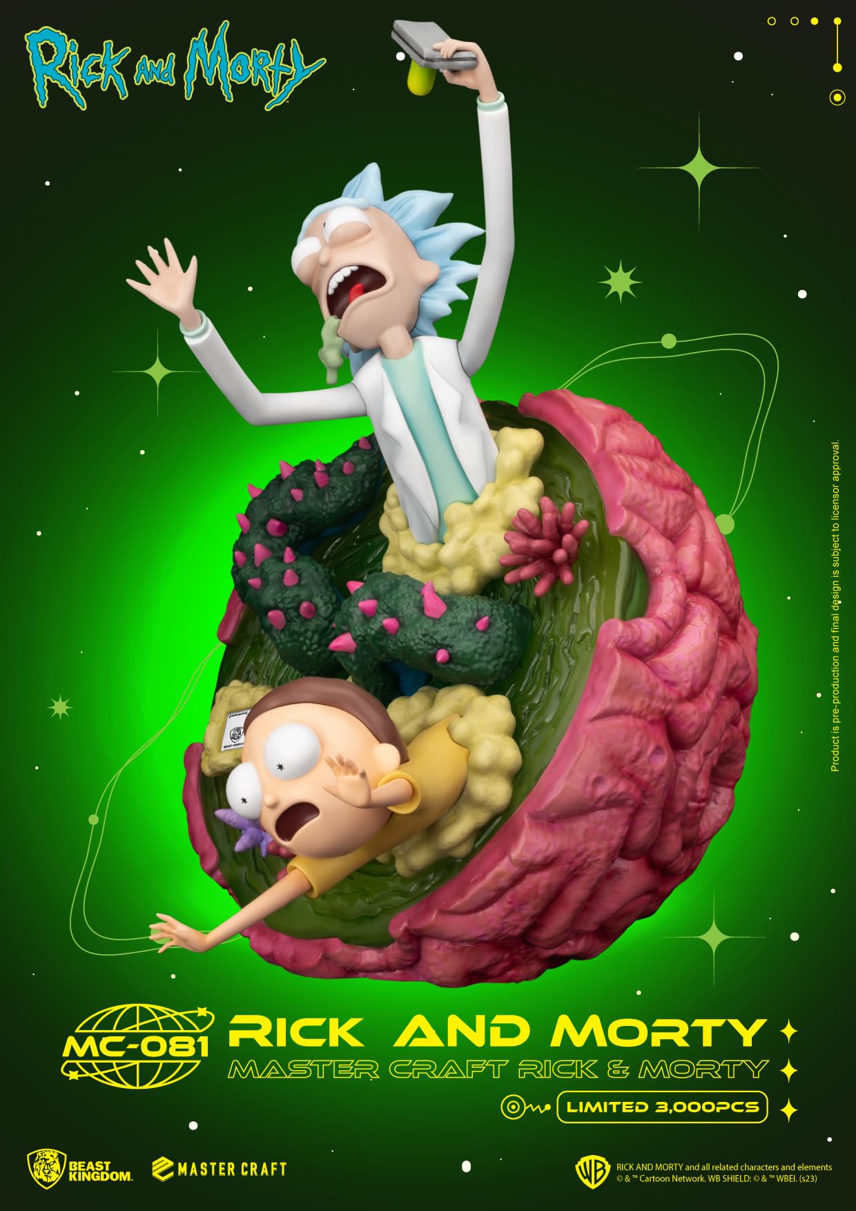 Muñecos Dragon Ball Z Estatua De Rick Rick Morty D-Stage Por